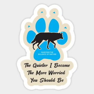 Quieter Wolf Sticker